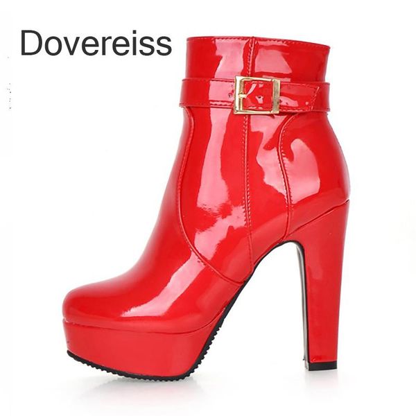 boots dovereiss winter women fashion chunky heels red buckle ankle goth waterproof block short big size 42 43, Black
boots dovereiss winter women fashion chunky heels red buckle ankle goth waterproof block short big size 42 43, Black