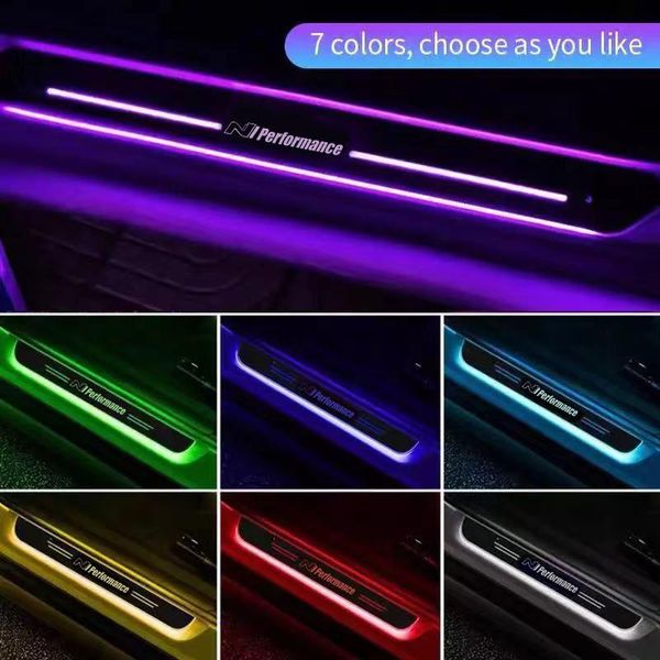 interior&external lights car welcome pedal lamp door sill decoration led foot colorful for n performance line logo
interior&external lights car welcome pedal lamp door sill decoration led foot colorful for n performance line logo