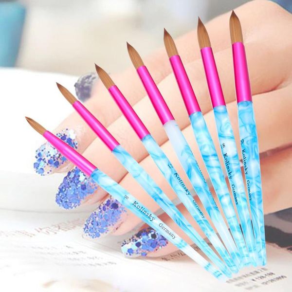 nail brushes sable acrylic art painting brush diy carving uv gel builder pen manicure powder tool, Yellow
nail brushes sable acrylic art painting brush diy carving uv gel builder pen manicure powder tool, Yellow