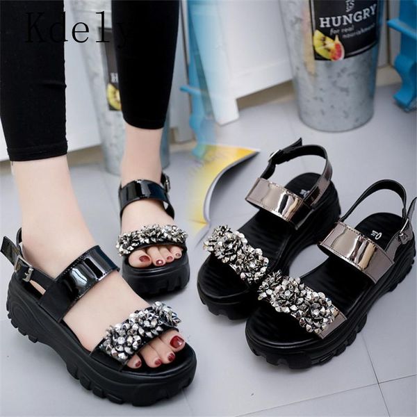 high heeled sandals female summer 2021 women thick bottom shoes wedge with open toe platform increased, Black
high heeled sandals female summer 2021 women thick bottom shoes wedge with open toe platform increased, Black