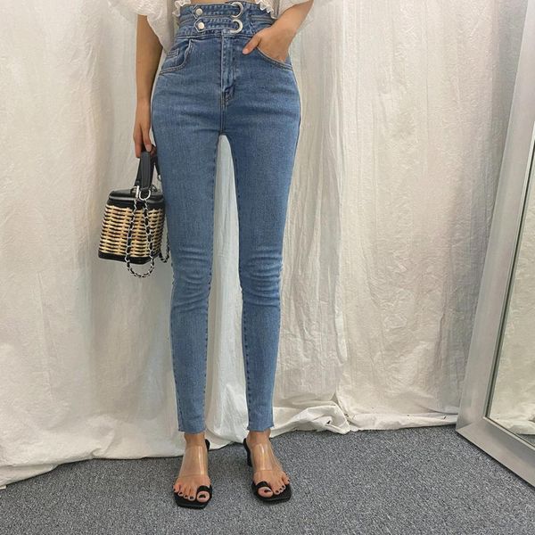 breen trousers stretch pants with a high waist, feminine capris streetwear drawstring jeans 2021 autumn, Blue
breen trousers stretch pants with a high waist, feminine capris streetwear drawstring jeans 2021 autumn, Blue