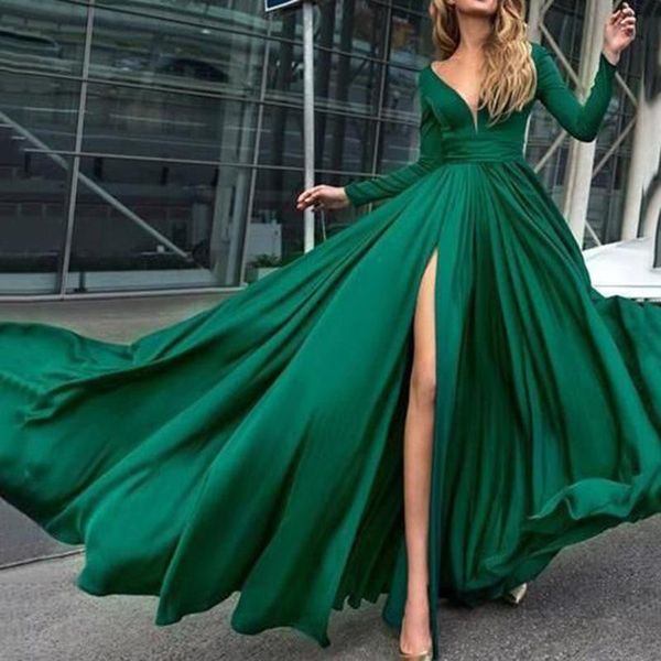 casual dresses bohemian high waist maxi dress women split long pleated nice autumn fashion red party robe femme vestidos, Black;gray
casual dresses bohemian high waist maxi dress women split long pleated nice autumn fashion red party robe femme vestidos, Black;gray