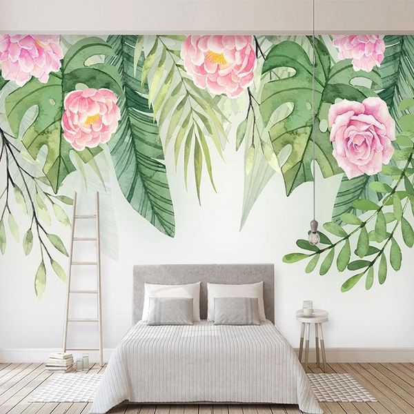 wallpapers custom mural hand painted green leaves flowers wall painting pastoral style bedroom living room background non-woven wallpaper
wallpapers custom mural hand painted green leaves flowers wall painting pastoral style bedroom living room background non-woven wallpaper