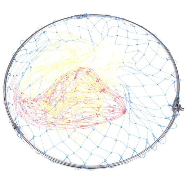 portable retractable stainless steel fishing landing net large brailer head round glue wire mesh folding bag 1pcs accessories
portable retractable stainless steel fishing landing net large brailer head round glue wire mesh folding bag 1pcs accessories