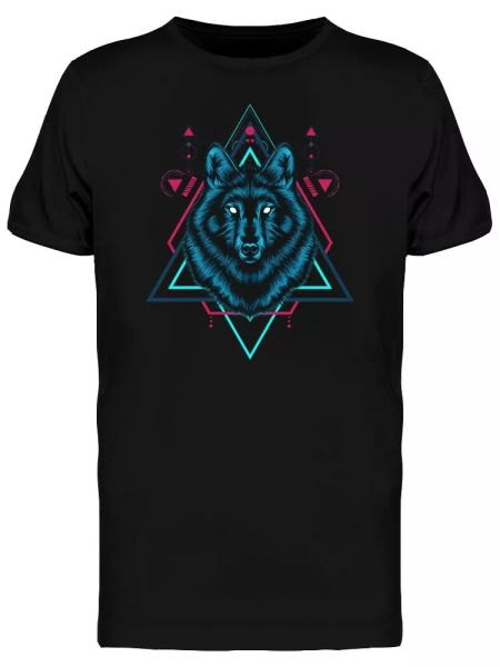 Wolf Sacred Geometry Triangle Men's Tee -Image by Shutterstock, White;black
Wolf Sacred Geometry Triangle Men's Tee -Image by Shutterstock, White;black