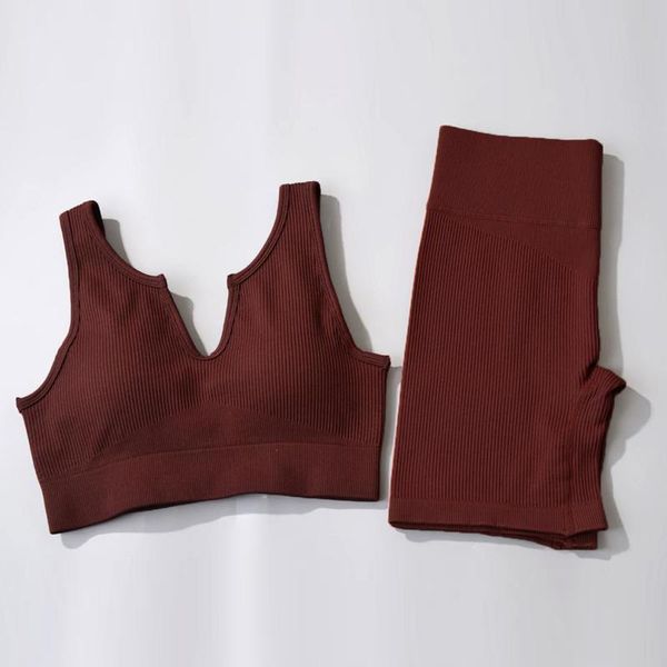 yoga outfit summer women's tracksuit fitness suit seamless knitting push up sports u-neck bra vest shorts pants set
yoga outfit summer women's tracksuit fitness suit seamless knitting push up sports u-neck bra vest shorts pants set