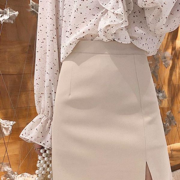a line autumn and winter women skirt high waist mujer faldas saias mulher, Black
a line autumn and winter women skirt high waist mujer faldas saias mulher, Black
