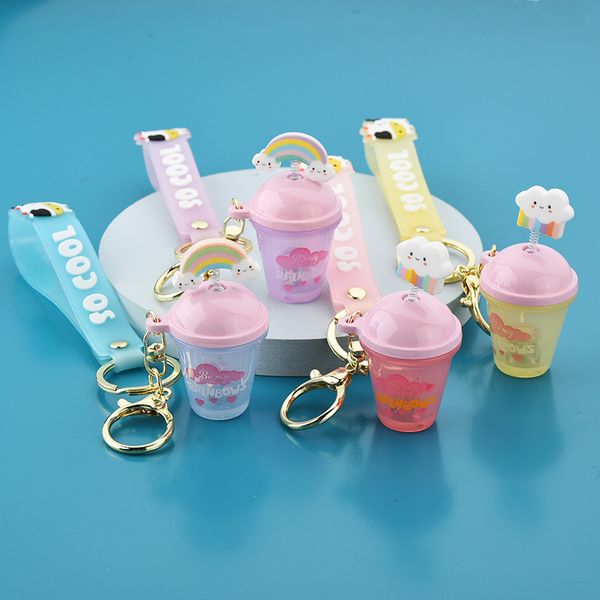 2021 fashion keychain creative new rainbow cloud milk tea cup bag pendant car key chain trinkets, Slivery;golden
2021 fashion keychain creative new rainbow cloud milk tea cup bag pendant car key chain trinkets, Slivery;golden