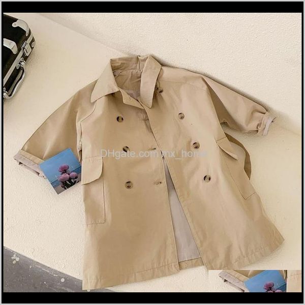 outwear clothing baby maternity drop delivery 2021 kids coat spring jackets girls fashion baby girl double breast windbreaker for children l, Blue;gray
outwear clothing baby maternity drop delivery 2021 kids coat spring jackets girls fashion baby girl double breast windbreaker for children l, Blue;gray