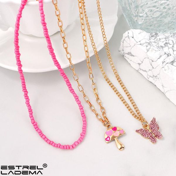 chains multi layer mushroom heart beads choker necklace for women boho handmade pink acrylic beaded crystal butterfly necklaces jewelry, Silver
chains multi layer mushroom heart beads choker necklace for women boho handmade pink acrylic beaded crystal butterfly necklaces jewelry, Silver