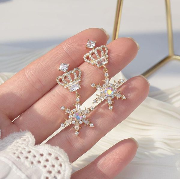 romantic 14k real gold plated flower stud earrings for women japanese&korea delicate jewelry zircon crown, Golden;silver
romantic 14k real gold plated flower stud earrings for women japanese&korea delicate jewelry zircon crown, Golden;silver