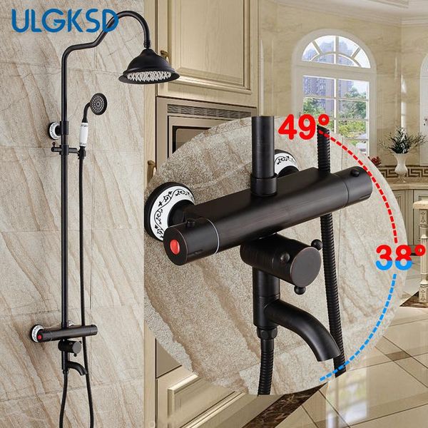 rainfall head bronze thermostatic shower faucets wall mount single handle set faucet mixer water tap bathroom sets
rainfall head bronze thermostatic shower faucets wall mount single handle set faucet mixer water tap bathroom sets
