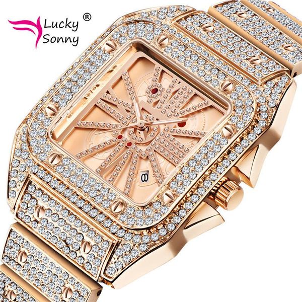 wristwatches lucky sonny hip hop diamond watch for men square watches minimalist analog quartz movt unique male iced out, Slivery;brown
wristwatches lucky sonny hip hop diamond watch for men square watches minimalist analog quartz movt unique male iced out, Slivery;brown