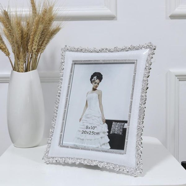 frames silver plated metal picture frame creative resin po with rose decors(white/10 inch)
frames silver plated metal picture frame creative resin po with rose decors(white/10 inch)