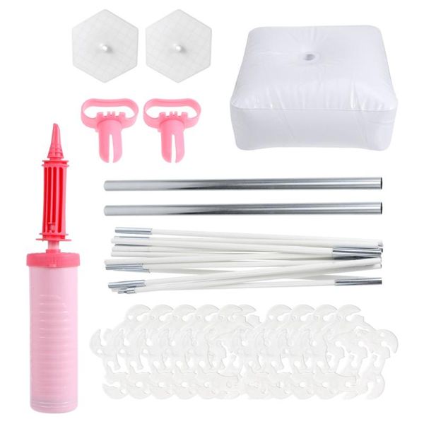 party decoration 1 set balloon arch kit column stands with bases for wedding random color
party decoration 1 set balloon arch kit column stands with bases for wedding random color