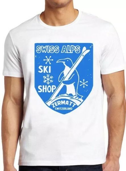 swiss alps ski zermatt shop switzerland poster vintage cool tee t shirt 4060, White;black
swiss alps ski zermatt shop switzerland poster vintage cool tee t shirt 4060, White;black