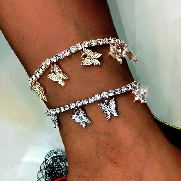 anklets trendy butterfly crystal pendant anklet for women gold silver color rhinestone tennis chain jewelry beach foot, Red;blue
anklets trendy butterfly crystal pendant anklet for women gold silver color rhinestone tennis chain jewelry beach foot, Red;blue