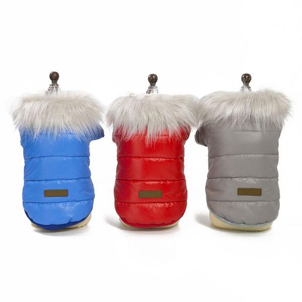 dog apparel pet winter coats warm puppy cotton with fur collar glossy surface
dog apparel pet winter coats warm puppy cotton with fur collar glossy surface