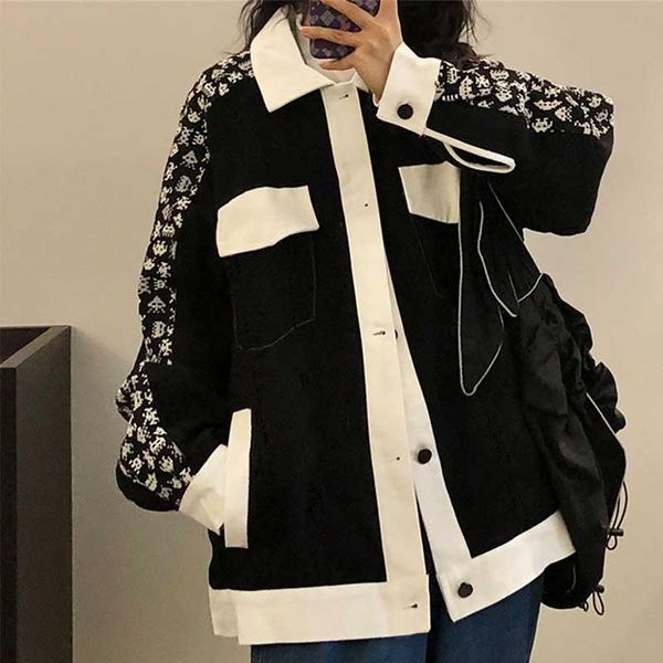 women's trench coats korean female single-breasted long sleeve jacket 2021 spring autumn college women loose casual coat one-piece cart, Tan;black
women's trench coats korean female single-breasted long sleeve jacket 2021 spring autumn college women loose casual coat one-piece cart, Tan;black