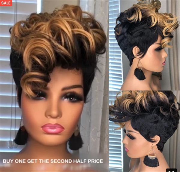 wig women's small dyeing short curly false head button net high temperature silk hair cover, Black;brown
wig women's small dyeing short curly false head button net high temperature silk hair cover, Black;brown
