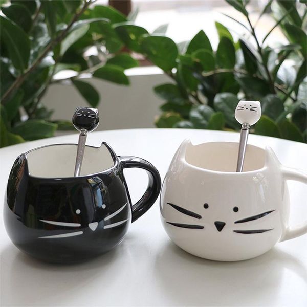 spoons creative cartoon stirring spoon coffee black white ceramic cat head stainless steel children's cute milk teaspoon
spoons creative cartoon stirring spoon coffee black white ceramic cat head stainless steel children's cute milk teaspoon
