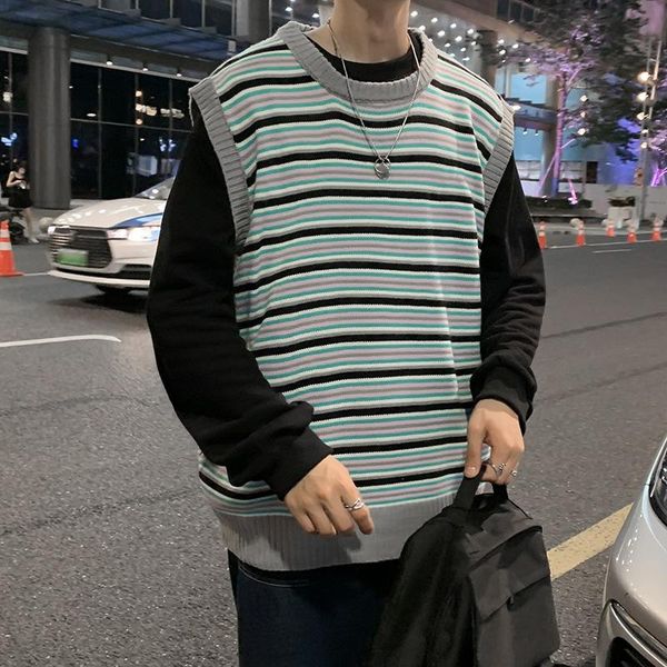 men's sweaters vintage warm sweater vests men couples v-neck knitted jumpers male spring loose casual high street sleeveless knitwear, White;black
men's sweaters vintage warm sweater vests men couples v-neck knitted jumpers male spring loose casual high street sleeveless knitwear, White;black