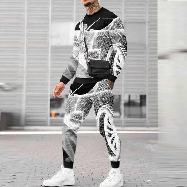 jogging clothing autumnwinter long-sleeved t-shirt + trousers two-piece men's o-neck 3d printing pattern outfit set hooded sportswear, Black;red
jogging clothing autumnwinter long-sleeved t-shirt + trousers two-piece men's o-neck 3d printing pattern outfit set hooded sportswear, Black;red