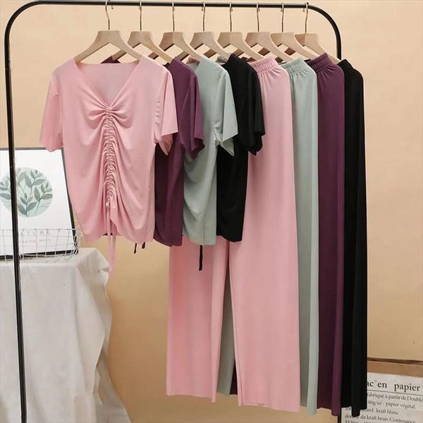 pajamas loose suit pants womens sleepwears set home clothes 2 pieces summer nightwear, Black;red
pajamas loose suit pants womens sleepwears set home clothes 2 pieces summer nightwear, Black;red