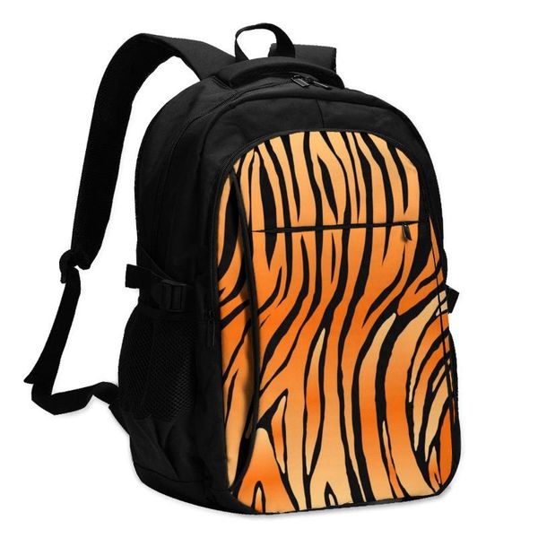 backpack 2021 women abstract tiger skin print back to school
