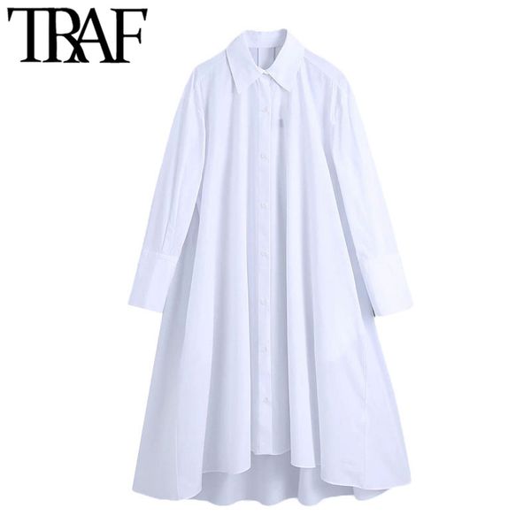traf women fashion loose asymmetric blouses vintage long sleeve button-up female shirts blusas chic overshirts 210415, White
traf women fashion loose asymmetric blouses vintage long sleeve button-up female shirts blusas chic overshirts 210415, White