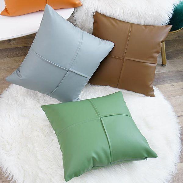 cushion/decorative pillow 45x45cm cover faux leather cushion ivory green orange brown coral plain for couch sofa chair bed
cushion/decorative pillow 45x45cm cover faux leather cushion ivory green orange brown coral plain for couch sofa chair bed