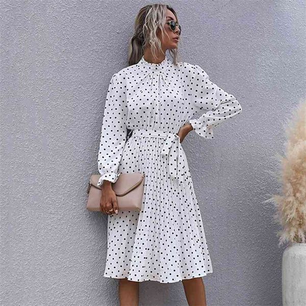 polka dot print dress women casual half turtleneck butterfly sleeve autumn winter slim bandage dress for women fashion 210915, Black;gray
polka dot print dress women casual half turtleneck butterfly sleeve autumn winter slim bandage dress for women fashion 210915, Black;gray