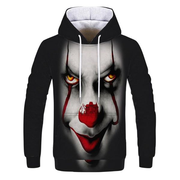 men's hoodies & sweatshirts sports hoodie clown 3d printing men and women hip hop funny autumn street couple wear, Black
men's hoodies & sweatshirts sports hoodie clown 3d printing men and women hip hop funny autumn street couple wear, Black