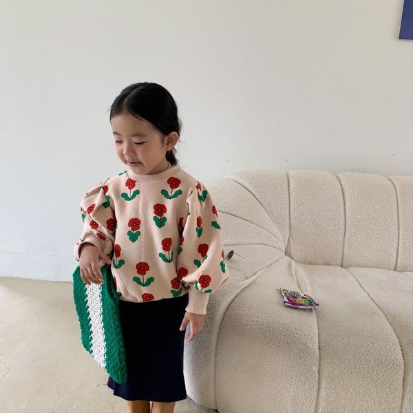 hoodies & sweatshirts girl's sweater later fall and winter style printed flowers all-matched loose plus velvet keep warm girl, Black
hoodies & sweatshirts girl's sweater later fall and winter style printed flowers all-matched loose plus velvet keep warm girl, Black