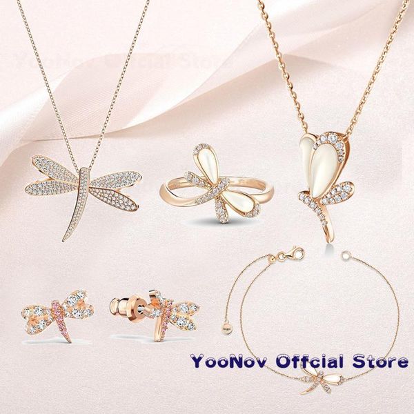 chains swa fashion jewelry exquisite crystal rose gold charm dragonfly women's pendant name necklace romantic gift, Silver
chains swa fashion jewelry exquisite crystal rose gold charm dragonfly women's pendant name necklace romantic gift, Silver