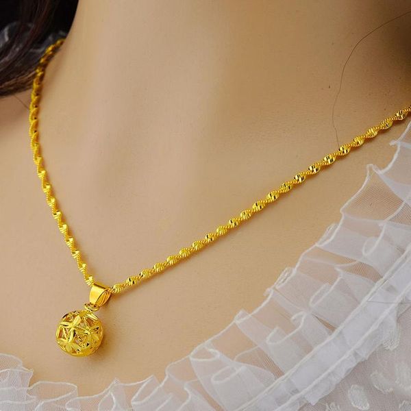 pendant necklaces fashion gold hollow ball necklace for women wedding jewelry round antique retro locket chain, Silver
pendant necklaces fashion gold hollow ball necklace for women wedding jewelry round antique retro locket chain, Silver