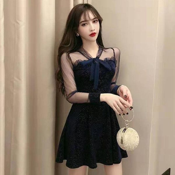 casual dresses a home autumn web celebrity gauze sleeve neckline with splicing and silver umbrella cultivate morality dress, Black;gray
casual dresses a home autumn web celebrity gauze sleeve neckline with splicing and silver umbrella cultivate morality dress, Black;gray
