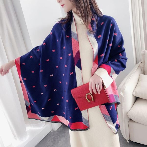 scarves winter bandana cachecol feminino warm cashmere shawl luxury poncho femme pashmina travel blanket wraps fashion women scarf, Blue;gray
scarves winter bandana cachecol feminino warm cashmere shawl luxury poncho femme pashmina travel blanket wraps fashion women scarf, Blue;gray