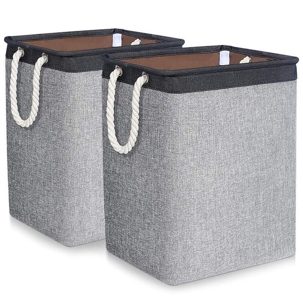 laundry baskets 2 pack foldable clothes portable hamper built-in lining with handles detachable storage & organization
laundry baskets 2 pack foldable clothes portable hamper built-in lining with handles detachable storage & organization