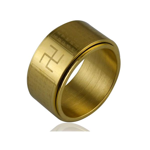 cluster rings 2021 11.5mm buddhism spinner for women men bulk items wholesale lots fashion gold color stainless steel jewelry, Golden;silver
cluster rings 2021 11.5mm buddhism spinner for women men bulk items wholesale lots fashion gold color stainless steel jewelry, Golden;silver