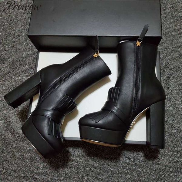 prowow platform boots women designer boots desert boot real leather coarse size 35-42 winter shoes boots women 211103, Black
prowow platform boots women designer boots desert boot real leather coarse size 35-42 winter shoes boots women 211103, Black