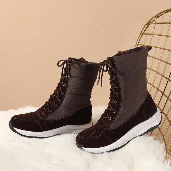 boots arrival winter warm women snow natural genuine leather waterproof leisure sports -30 degrees shoes, Black
boots arrival winter warm women snow natural genuine leather waterproof leisure sports -30 degrees shoes, Black