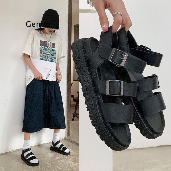 summer shoes woman flat platform sandals women soft leather casual open toe gladiator wedges, Black
summer shoes woman flat platform sandals women soft leather casual open toe gladiator wedges, Black
