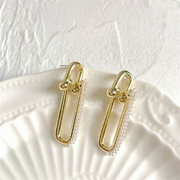 design jewelry korean temperament pearl u-buckle 925 silver needle net red exquisite and versatile personality daily student earrings, Golden
design jewelry korean temperament pearl u-buckle 925 silver needle net red exquisite and versatile personality daily student earrings, Golden