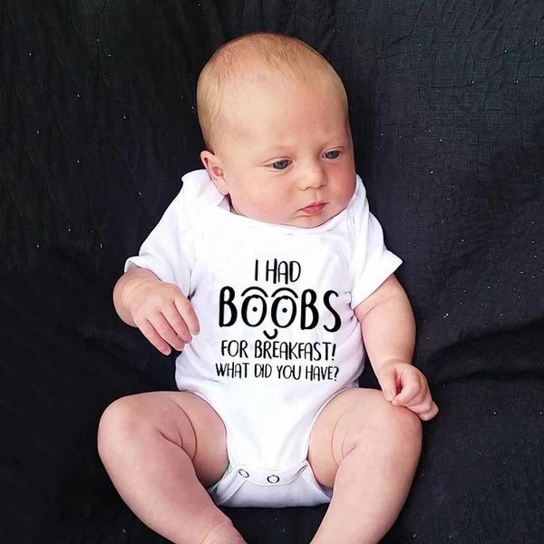 rompers i had boobs for breakfast born baby romper infant cotton short sleeve girls boys print letter babysuit kids clothes, Blue
rompers i had boobs for breakfast born baby romper infant cotton short sleeve girls boys print letter babysuit kids clothes, Blue
