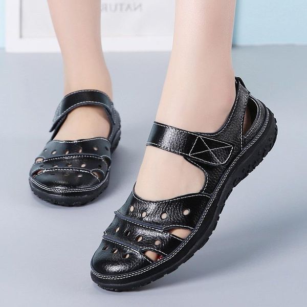 women flat sandals summer embossed leather hollow out ladies hook loop fashion breathable sewing casual female beach shoes, Black
women flat sandals summer embossed leather hollow out ladies hook loop fashion breathable sewing casual female beach shoes, Black