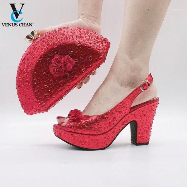 dress shoes 2021spring platform women african shoe and bag set decorated with rhinestone high heel matching quality1, Black
dress shoes 2021spring platform women african shoe and bag set decorated with rhinestone high heel matching quality1, Black