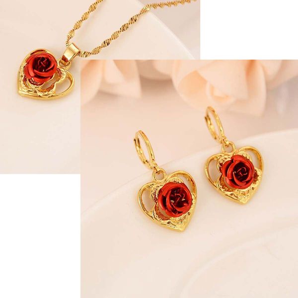 italian charm 18k yellow fine gold g dangling pendants earring with magnificent red rose flower heart design, Silver
italian charm 18k yellow fine gold g dangling pendants earring with magnificent red rose flower heart design, Silver
