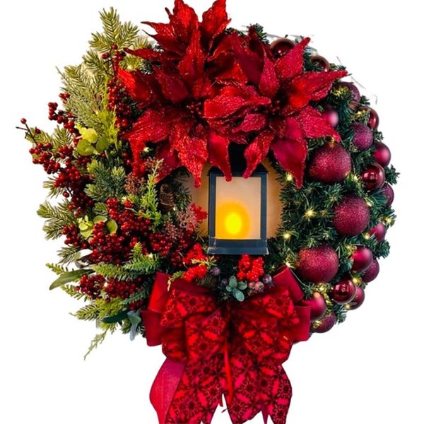 christmas decorations holy wreath rustic front door hanger creative theme party decoration for home garden farmhouse clh@8
christmas decorations holy wreath rustic front door hanger creative theme party decoration for home garden farmhouse clh@8