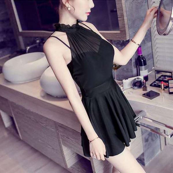 women swimwear halter dress safe shorts 2 pcs set fashion underwire black swimsuit with padded one-piece suits
women swimwear halter dress safe shorts 2 pcs set fashion underwire black swimsuit with padded one-piece suits